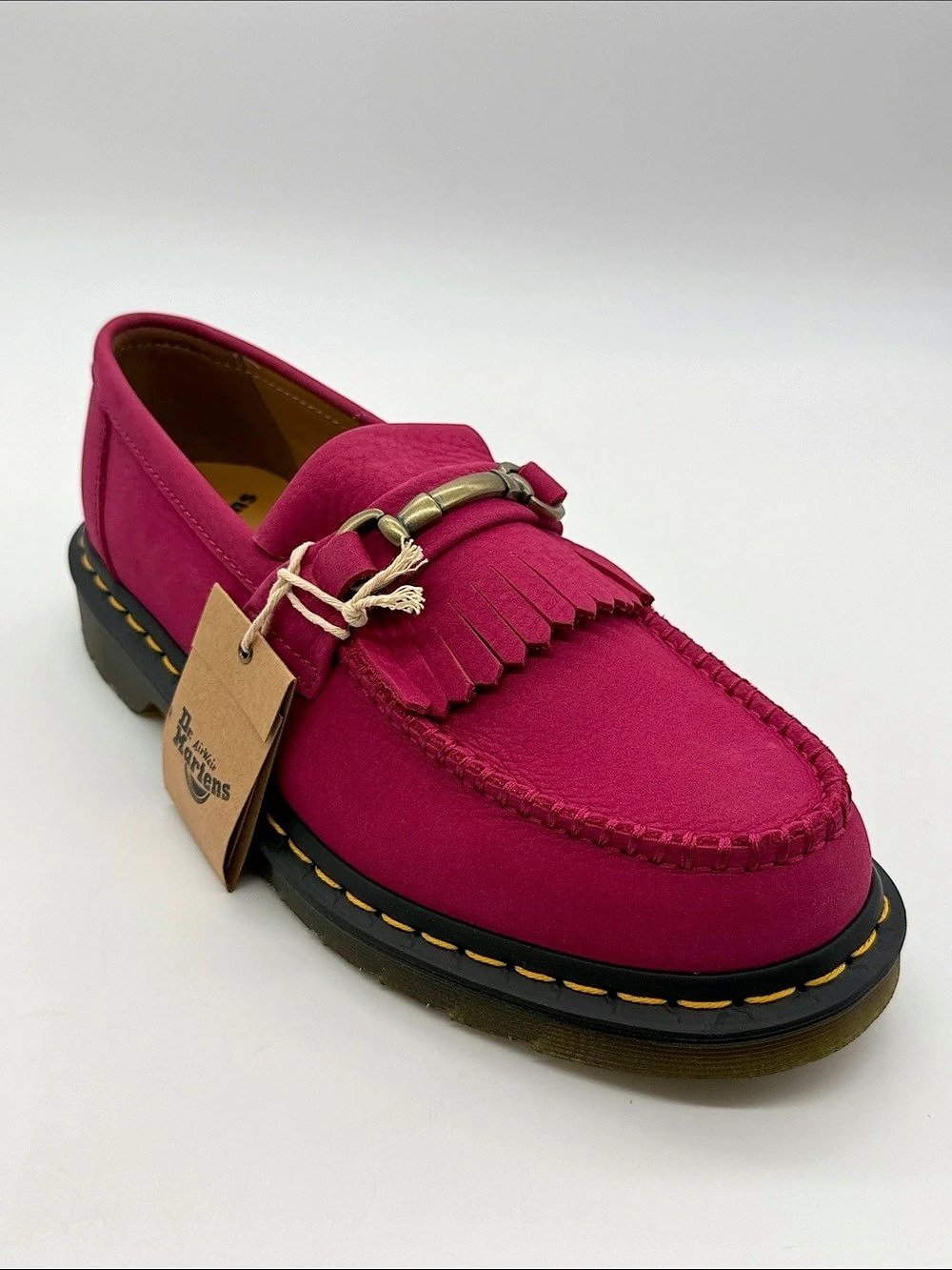 Dr. Martens Adrian Snaffle Milled Nubuck Loafer Pink NWT